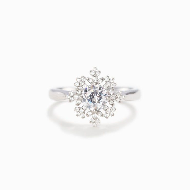 Be stronger than the blizzard Snowflake Ring