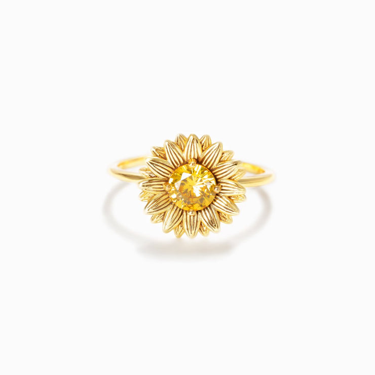 I Would Change The World For You Sunflower Ring