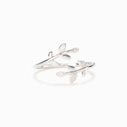 grow through what you go through leaf ring