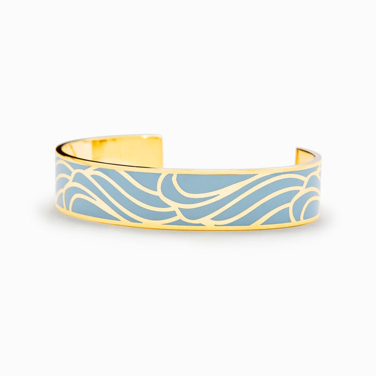 You can't stop the waves but you can learn to move with them Waves Bangle