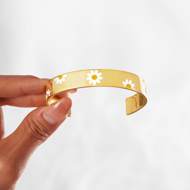 Pick Daisies And Be Happy Bangle