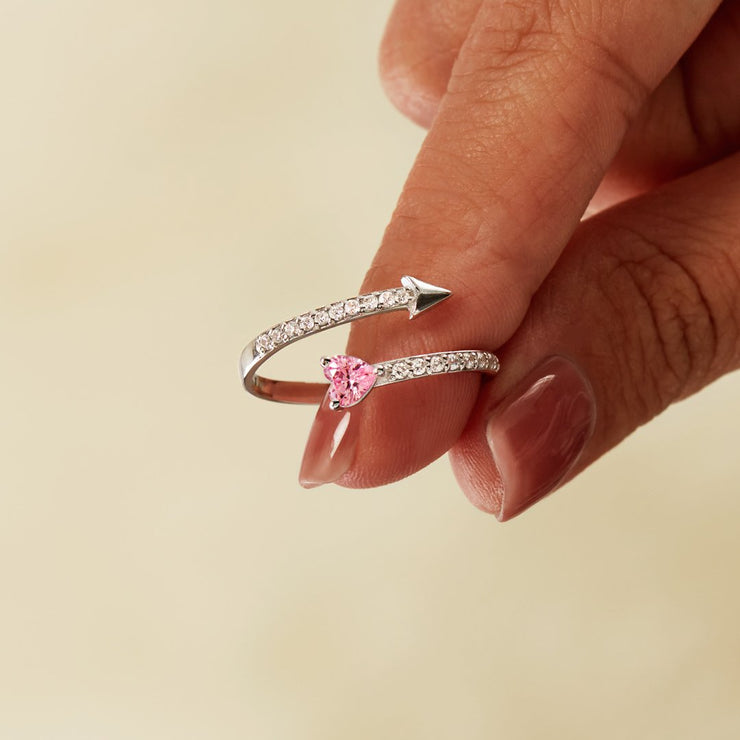 Your Heart Knows the Way Arrow & Heart Ring