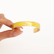 Every Leaf Speaks Bliss To You Golden Leaf Bangle