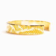 Every Leaf Speaks Bliss To You Golden Leaf Bangle