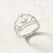 wife mom boss crown ring