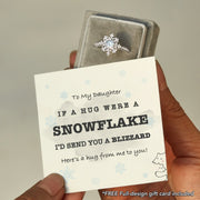 To My Daughter Blizzard of Hugs Snowflake Ring