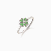 To My Daughter May Good Luck Always Be With You Four-Leaf Clover Ring