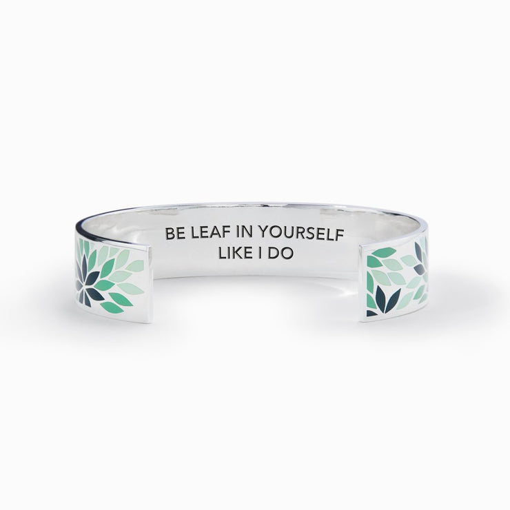 Be Leaf In Yourself Like I Do Leaf Bangle