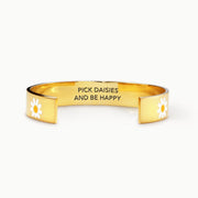 Pick Daisies And Be Happy Bangle